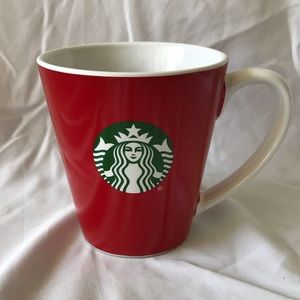 STARBUCKS Red And White Coffee Cup Mug 2017